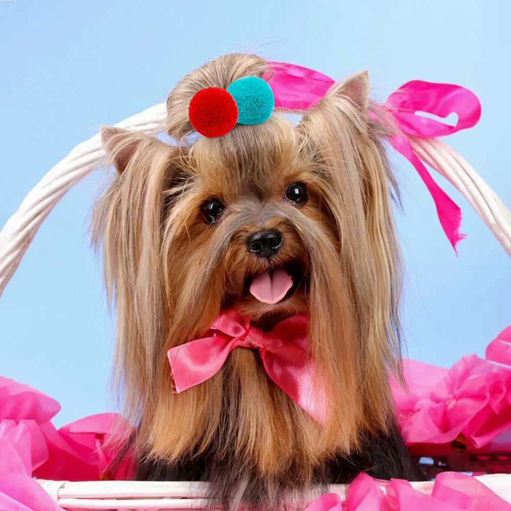 🎀 Dog Hair Bows Set for Stylish Pets