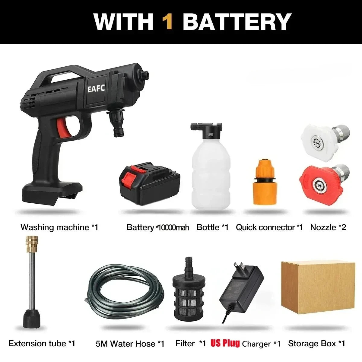 The 50Bar Cordless High-Pressure Washer