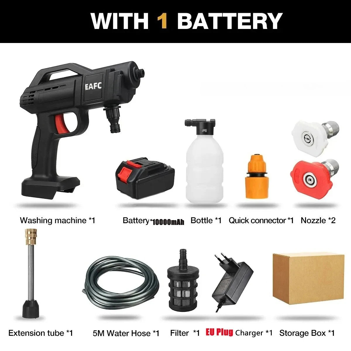 The 50Bar Cordless High-Pressure Washer