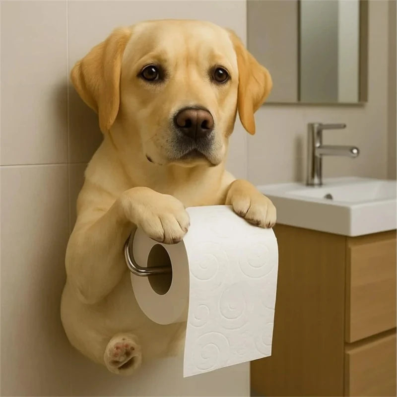 🐾 "The Pawfect Bathroom Companion"
