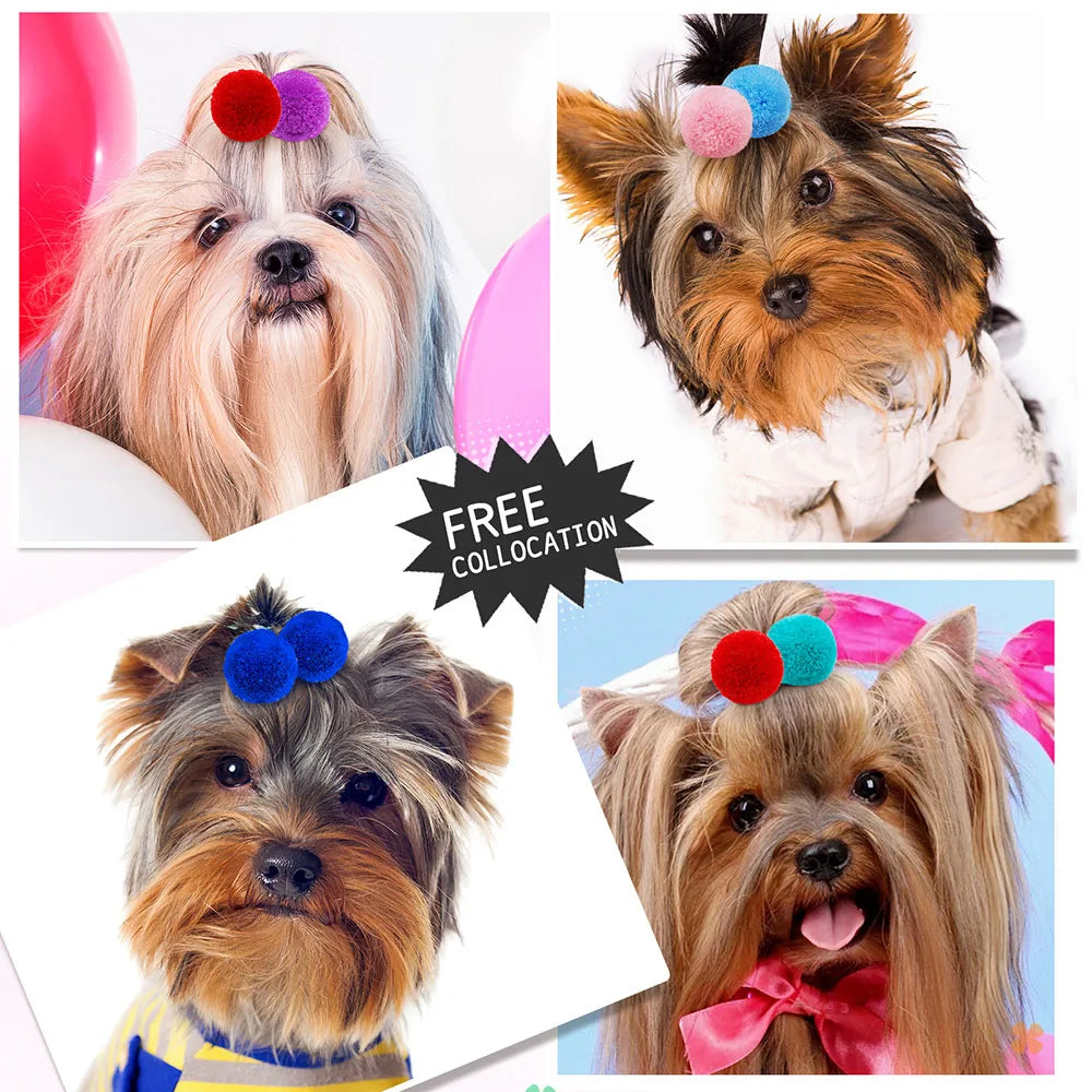 🎀 Dog Hair Bows Set for Stylish Pets