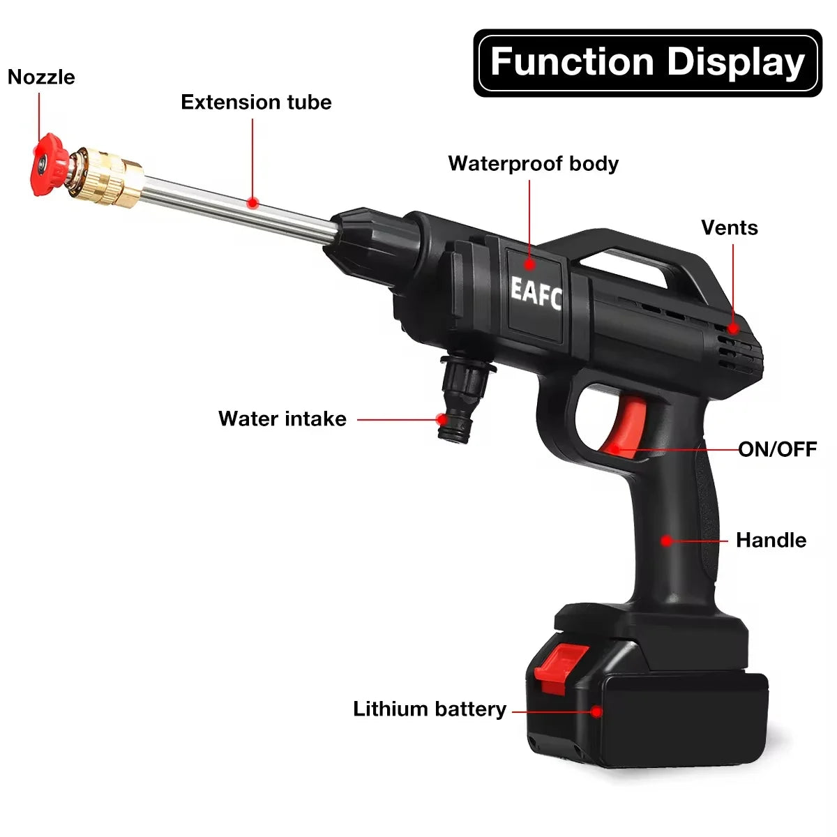 The 50Bar Cordless High-Pressure Washer