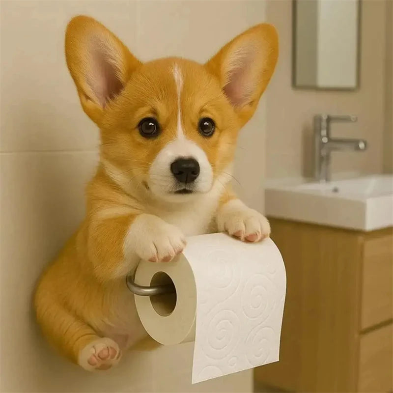 🐾 "The Pawfect Bathroom Companion"