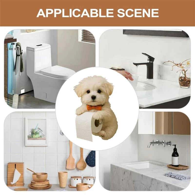 🐾 "The Pawfect Bathroom Companion"